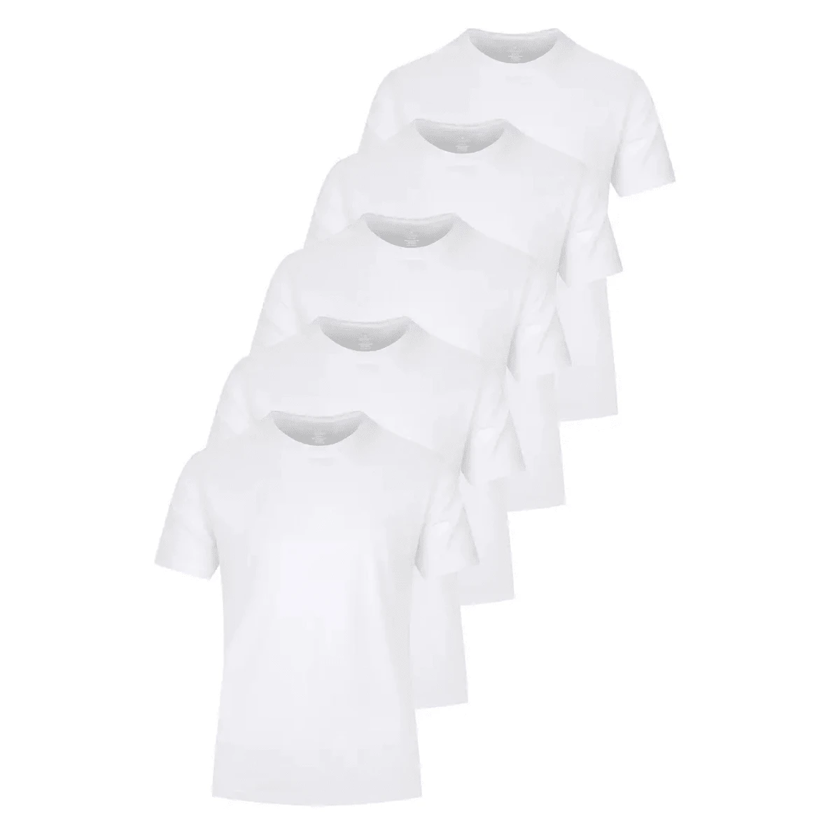 Kit 5 Camiseta Casual-Básico 100% algodão - Esportes e atividades ao ar livre - Fitness e deslocamento    Verão    Ajuste Regular