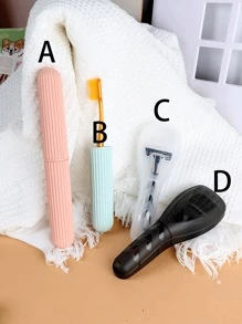 Toothbrush Case + Razor Storage Box, Portable Toothbrush Organizer, Travel Toothbrush Case, Toothbrush Cover, Travel Storage Box, Toothbrush Holder + Toothbrush Cover, Toothbrush Plastic Box, Toothbrush Storage Lid, Travel Wash Set, Portable Storage Box, Portable Toothbrush Holder, Travel Accessories, Toothbrush Container, Travel Toothbrush Case, Portable Toothbrush Box, Suitable For Travel, Camping, School, Business, Etc.