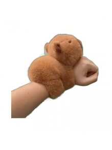 1 pieza - (18cm/7.08 pulgadas) Pulsera de peluche de Capibara - Muñeco de peluche - Decoración de muñeca - Regalo de cumpleaños/Navidad/Año Nuevo - Regalo perfecto