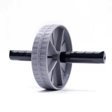 1pc Abdominal Roller, Fashionable Grey & Black, Durable ABS Material, Non-Electric Home Fitness Equipment For Both Men & Women, Perfect For Core Strength, Muscle Training, Weight Loss, Gym Accessory, Sport, Gym, Home Exercise, Abdominal Wheel, Abdominal Roller