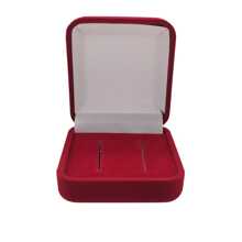 Caixa de Veludo Vermelha Para anel e aliança