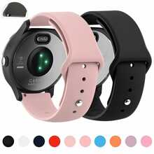 18mm 20mm 22mm Strap For Sam Sung Galaxy Watch7/ 6/5/Pro/4 Classic Silicone Bracelet Hua Wei Watch GT5- 4-2-2e-3-3 Pro Band Silicone Strap For Garmin Vivoactive 3 4 5 Band Forerunner 645 Wristband Bracelet Garmin Forerunner 245