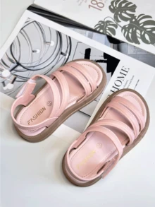 Girls' Summer Fashion Upgraded New Style Open-Toe Youngsters's Shoes Princess Shoes Soft Sole Wear-Resistant Shoes Little Girl Sandals - Pink - View 7
