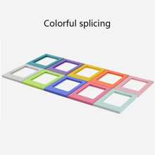 3 Packs/ 6 Pack/ 9 Pack Colorful Magnetic Photo Frames, 3-Inch Refrigerator Magnet Photo Album Frames, Used For Displaying Family Memory Photos, Compatible With Fujifilm Film - Photo Card Display For Home Room, Living Room And Office Decoration, Christmas, Valentine's Day And New Year Gifts