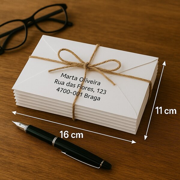 Envelope Comercial Branco C/100 unidades Envelope de carta, Envelope de convite 114x162mm