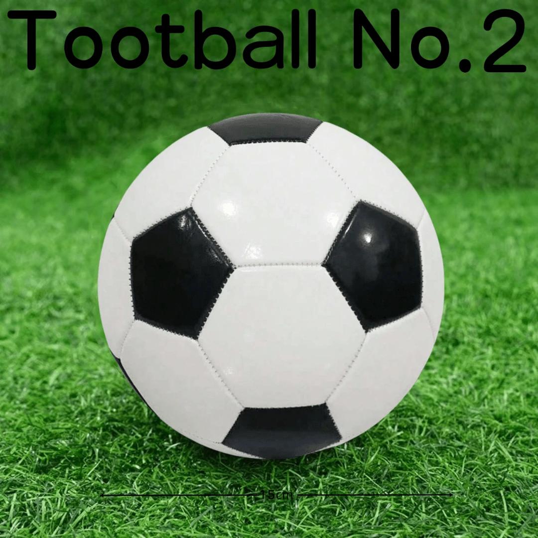 Rozmiar 2 Klasyczna czarno-biała piłka nożna, odpowiednia dla uczniów uprawiających sporty na świeżym powietrzu