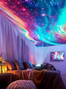 Wireless Remote Control USB Powered LED Star Sky Projector, Affordable Birthday Gift For Game Room/Bedroom, Small Night Light, Meditation Light, Sleep Aid, Ceiling, Star Sky, Room Decor, Home Decor, Lighting Projector
