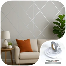 Fita Adesiva Prata Lisa 2cm De 50 Metros Para Lacunas No Piso Parede Rejunte De Azulejo Decoração Gap Teto Decalque