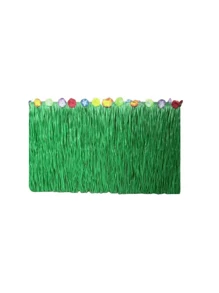 Conjunto de 5 peças de trajes havaianos para festa tropical, conjunto de saia de palha - perfeito para baile de máscaras, saias de palha para festa luau adulta, festas de verão e aniversários de Halloween