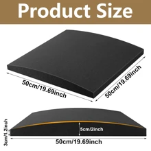 1pc Couch Cushion Support, 20" X 20" Sofa Cushion Support For Sagging Seat, High-Density Curved Foam, Sofa Furniture Seat Cushion Sagging Repair, Sofa Cushion Support Replacement Board, Couch Supporter For Under Cushion