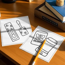 1本食物水果涂色书，卡通爱情图案涂色和涂鸦卡片，返校用品 - 彩色 - 查看 8