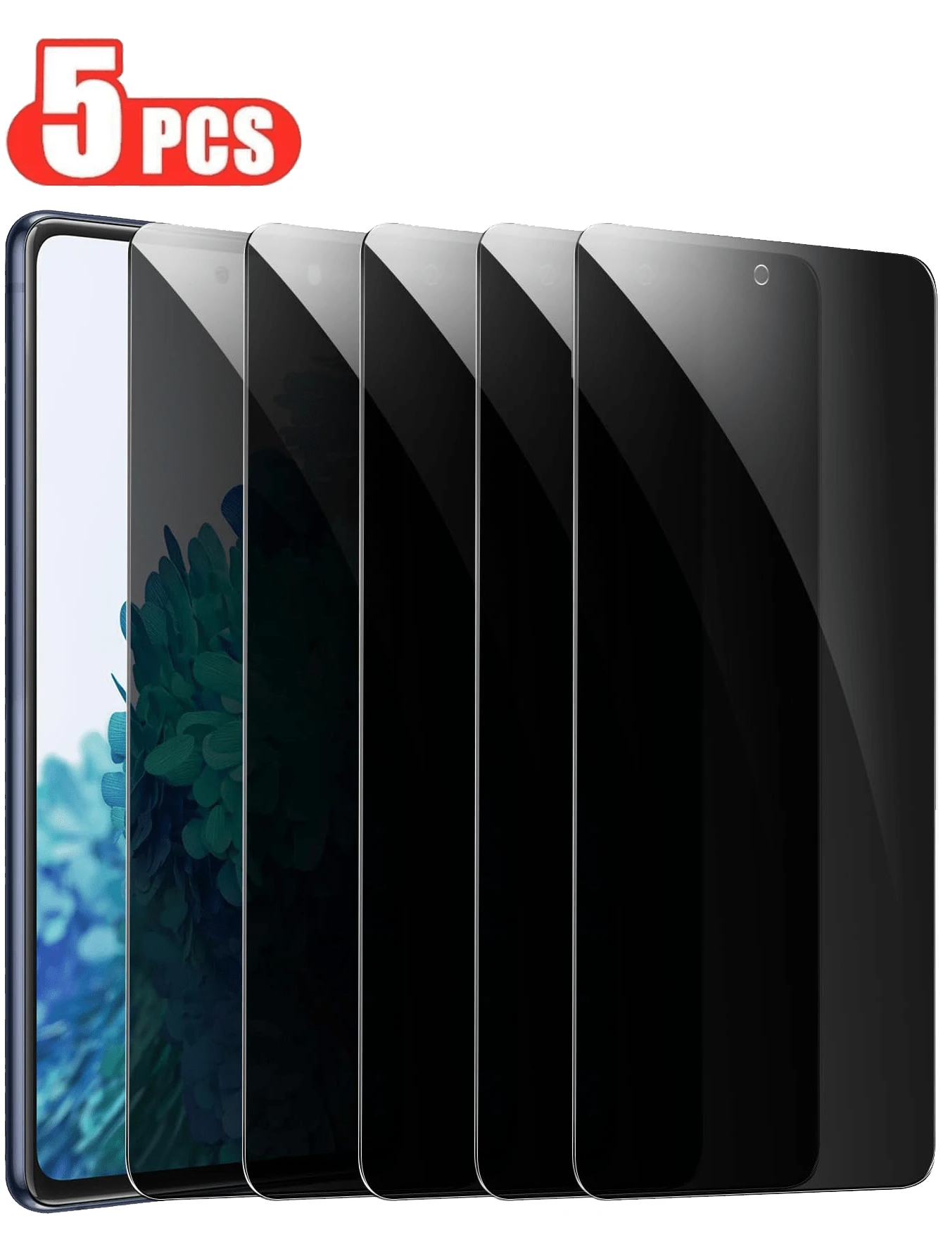 Set de 5 protectores de pantalla de vidrio templado antiarañazos y antipía, ideal como regalo de cumpleaños para familia y amigos, accesorios para teléfono