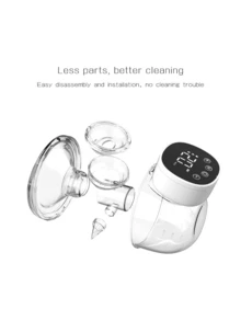 Electric Breast Pump For Girl, 1pc, 3 Modes, Anti-Backflow Design, Hand Free