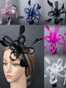 1 件女士羽毛茶会帽葬礼头饰 2024 优雅 1950 年代肯塔基德比帽新娘婚礼派对发夹鸟笼面纱头饰 1920 年代赛马头饰复古布里奇顿软呢帽贝雷帽 50 年代服装帽葬礼黑色面纱 1940 年代连衣裙维多利亚帽药盒帽洛丽塔配饰女士女孩生日母亲节万圣节圣诞节礼物 - 彩色 - 查看 7