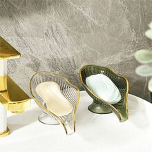 1件/2件/3件皂盒高端家用沥水皂盒轻奢香皂架浴室卫生间防积水皂盒返校