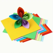 100 photos de set de papier artisanal coloré, 10 couleurs différentes, parfait pour l'origami, les artisanats artistiques, les fournitures de bureau, le scrapbooking, la couture, les outils de papier - matériaux de papier de haute qualité, fournitures scolaires, rentrée scolaire