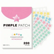 200/280片祛痘贴 - 温和不刺激，有效遮盖痘痘和瑕疵 - 星形多色贴片，防水透气，日常护肤必备，方便携带，旅行必备，派对美容秘诀，拍照道具，适合所有肤质和年龄。 - 彩色 - 查看 1