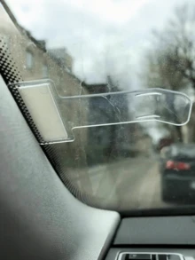 通用汽车停车票夹 - 汽车扣件卡票据夹固定收纳整理器 - 挡风玻璃贴纸夹 - 塑料材质 - 彩色 - 查看 2