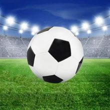 Rozmiar 2 Klasyczna czarno-biała piłka nożna, odpowiednia dla uczniów uprawiających sporty na świeżym powietrzu