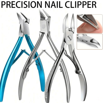 1 st Nagelklippare med hög precision, rakt blad Lämplig för tjocka naglar och inåtväxta naglar, Luktfri fot- och handvårdsverktyg för män, kvinnor, gamla och unga, Nageltrimmer för daglig hemmabruk