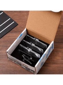 Clip On Magnifying Glass, 1.5 X 2.5 X 3.5x Magnifying Plastic Shell Clip On Glasses Type Magnifying Glass, 3 Transparent Magnifying Glass Lenses, Used For Reading By Children, Elderly, Handheld (Transparent)