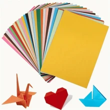 100 photos de set de papier artisanal coloré, 10 couleurs différentes, parfait pour l'origami, les artisanats artistiques, les fournitures de bureau, le scrapbooking, la couture, les outils de papier - matériaux de papier de haute qualité, fournitures scolaires, rentrée scolaire