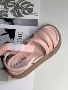 Girls' Summer Fashion Upgraded New Style Open-Toe Youngsters's Shoes Princess Shoes Soft Sole Wear-Resistant Shoes Little Girl Sandals - Pink - View 5