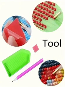 [1套] DIY钻石画套装 水钻刺绣满钻 30*40cm/40*50cm - 彩色 - 查看 6