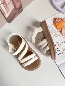 女童夏季时尚升级新款露趾青少年鞋公主鞋软底耐磨鞋小女孩凉鞋