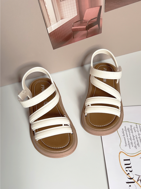 Girls' Summer Fashion Upgraded New Style Open-Toe Youngsters's Shoes Princess Shoes Soft Sole Wear-Resistant Shoes Little Girl Sandals