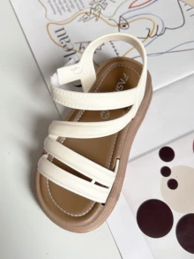 女童夏季时尚升级新款露趾青少年鞋公主鞋软底耐磨鞋小女孩凉鞋