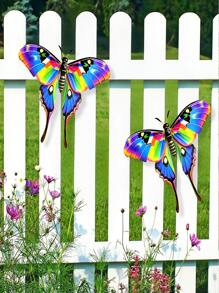 Creative Iron Butterfly Wall Hanging Decor, Outdoor Garden Landscape Villa Home Crafts Ornament Gift