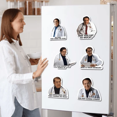 12pcs Funny Diet Fridge Magnets For Kitchen And Home, Inspirational Quotes For Healthy Lifestyle