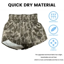 Women's Camo Cargo Shorts,Slim Fit Camouflage Cargo Shorts - CK1 - View 2