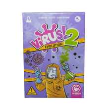 Virus 1 / Virus 2 El juego de mesa talla grande popular, con barajas de cartas y paquetes de cartas diseñados de forma única, juguetes de mesa, disponibles en inglés, francés y español, adecuados para juego familiar, mejor adaptado para equipos de 2 a 8 jugadores y la combinación de juguetes de cartas talla grande asequible que se puede regalar en Navidad, Día de la Independencia