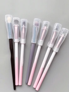 Bộ 6 cọ trang điểm, hộp đựng bông trang điểm, bông tán trang điểm bằng nhựa, vỏ bảo vệ cọ trang điểm, hộp đựng bông phấn, hộp đựng bông phấn cỡ lớn, hộp đựng bông phấn hình tam giác, quà tặng kèm theo. - Nhiều màu - Xem 3