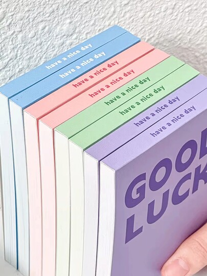 大尺寸时尚可撕记事本 INS唯美不粘便签纸 计划贴 便携笔记本 极简空白便利贴