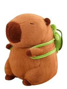 圣诞装饰水豚毛绒玩具，逼真卡通水豚毛绒玩具，柔软毛绒玩具，儿童完美礼物，生日派对、圣诞节、新年、情人节、家居装饰水豚套装，水豚毛绒玩具，毛绒玩具