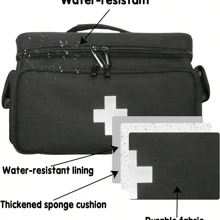 Bolsa de Armazenamento Médico Portátil, Kit de Primeiros Socorros para Casa, Viagens Ao Ar Livre, Acampamento, Aventura, Organizador Médico à Prova d'Água para Família, Escola, Escritório, Carro, Adequado para Suprimentos Médicos de Emergência