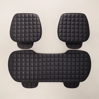 Easypie Selection Juego de 3 cojines para asiento de coche, cojín de asiento de coche de espuma de memoria para invierno, cojín para silla de oficina, almohadilla cálida