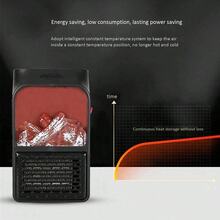 1 Pieza Calentador Eléctrico Portátil 1000W, Temporizador y Control de Temperatura, Calefactor Seguro para Invierno en Hogar u Oficina - Tipo de Enchufe A USA (110-127V) - Ver 5