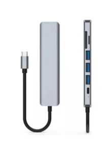 3/4/6/7/8 In 1 USB C Docking Station, 4K Power Supply - Xám - Xem 5