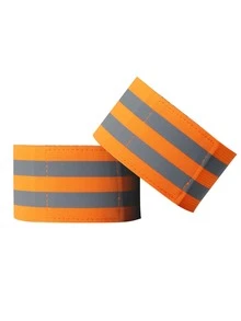 2pcs High Visibility Reflective Bands - Nylon Blend Arm Straps For Night Cycling, Running, Walking - Comfortable Snap Bracelet For Maximum Visibility And Security