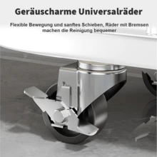 KLEIDERSTÄNDER STABIL SCHWERLAST KLEIDERSTÄNDER AUF ROLLEN KLEIDERWAGEN MOBILER - Gold - Übersicht 10