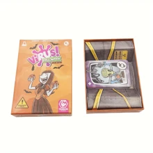 1 pieza Juego de cartas del Virus Goliat, el juego de cartas contagiosamente divertido, color verde, adecuado como regalo de Halloween, Navidad, juego de mesa, ¡regalo festivo!