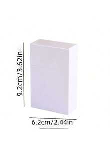 2 Peças Estojo de Cigarro de Plástico de Cor Sólida Minimalista, Unissex, Design de Abertura Automática, Porta-Cigarros Anti-Esmagamento e Anti-Umidade, Material de Plástico ABS, Acessórios para Fumar, Armazenamento de Cigarros