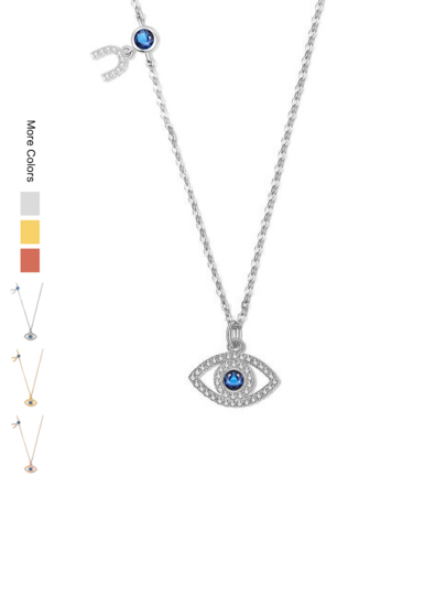 Collier pendentif de luxe à l'œil du diable en argent sterling S925, hypoallergénique, cadeau idéal pour la petite amie, bijoux raffinés pour femmes