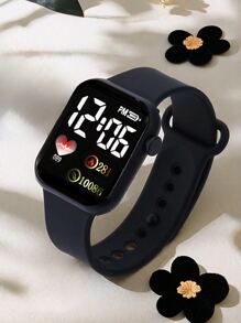 4 Pieces/Set, Heart-Shaped Cartoon/Digital Electronic Watch And Tai Chi Bracelet Gifts, Suitable For Valentine's Day, Christmas Gifts, Graduation Gifts, And Perfect For Daily Wear.