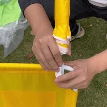 Portable Small Beach Chair With A Maximum Load Capacity Of 50KG/110 Pounds - Folding Sun Protection Outdoor Seat, Suitable For Beaches, Small Picnics, Camping And Travel - Multicolor - View 5