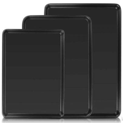 1pc Non Stick Baking Tray, Kitchen Baking Tray, Heat-Resistant And Non Stick, Household Baking Tray, Cake Mold, Oven Biscuit Baking, Rectangular Biscuit Tray, Easy To Clean, Suitable For Biscuits, Cakes And Bread